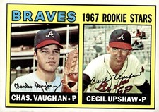 1967 TOPPS BASEBALL SET BREAK #179 BRAVES ROOKIE STARS  -EX