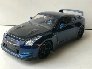 JADA TOYS  FAST & FURIOUS BRIAN'S 2009 NISSAN GT-R R35 BLUE 1:24 NEW NO BOX - Picture 1 of 6