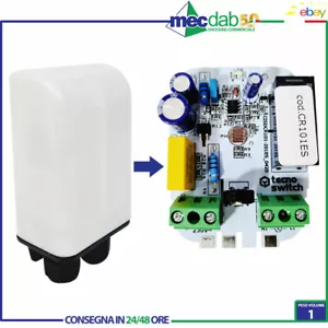 Interruttore Crepuscolare Unipolare Da Esterno 230V Tecnoswitch CR101ES - Foto 1 di 4