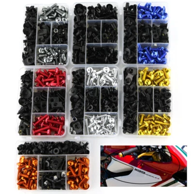 Kit de pernos de carenado de aluminio para motocicleta Yamaha MT-125 pernos de carrocería Foto 1 de 4