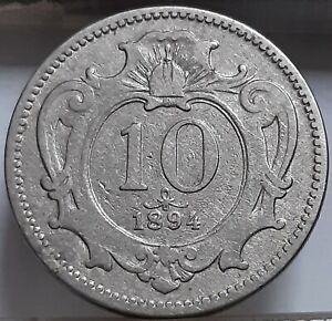 Austria 10 Hellers 1894 KM#2802 Franz Joseph I Nickel (6487)