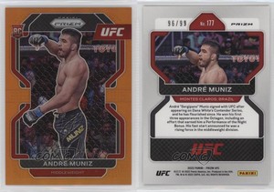 2022 Panini Prizm UFC Orange Prizm /99 Andre Muniz #177 Rookie RC