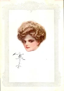 Harrison Fisher 1908 Bachelor Belles Illustration -2 - Picture 1 of 1