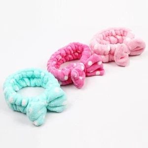 New Women Big Bow Towel Hair Band Girls Wrap Headband for Bath Spa Make Up - Picture 1 of 1