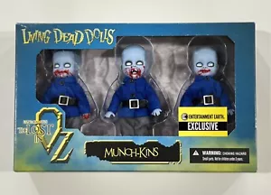 LIVING DEAD DOLLS LOST IN OZ MUNCHKINS 3 PACK ENTERTAINMENT EARTH EXCLUSIVE - Picture 1 of 4