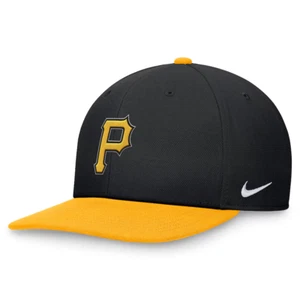 Pittsburgh Pirates Nike Evergreen Two-Tone Pro Snapback Adjustable Hat Cap Men's - Picture 1 of 4