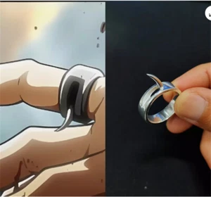 Anime Attack On Titan Annie Leonhart 925 Silver Ring Transformation Jewelry Gift - Picture 1 of 8