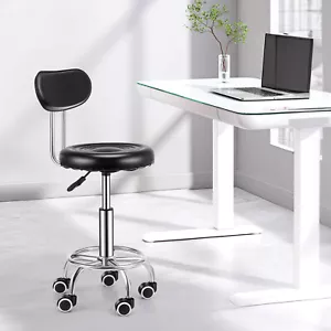 Rollhocker Mit Rückenlehne Drehhocker Höhenverstellbar Friseurhocker Orjdfuqjkqz - Bild 1 von 12