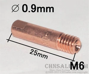 10 PCS MB-15AK MIG/MAG Welding Torch Contact Tip 0.9X25 - Picture 1 of 2