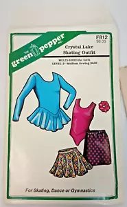 Crystal Lake Skating Outfit Costume Green Pepper F812 Sewing Pattern Size 8-14 - Picture 1 of 4