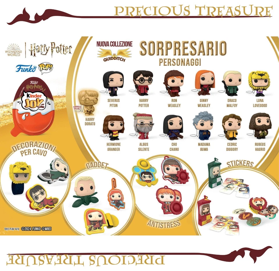Funko Pop Mini Kinder Joy Harry Potter Quidditch sorpresine a scelta 2024 - Immagine 1 di 1