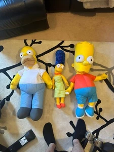 NANCO The Simpsons soft toys Homer, Bart and Marge 62-80cm 2005 - Picture 1 of 11