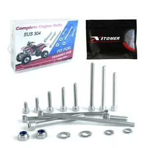 Stainless Steel Engine Bolt Screws Fit For Honda TRX400EX 400X 400EX 1999-2008 - Foto 1 di 12