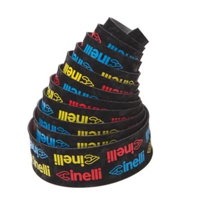 Cinelli Logo Velvet Bicycle Cycle Bike Bar Tape Multi-Colour Blue Red Yellow - Picture 1 of 2