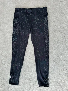 Athleta Fast Lane Be Free Tight Pant Legging Damen MP schwarz bunt Yoga - Bild 1 von 7