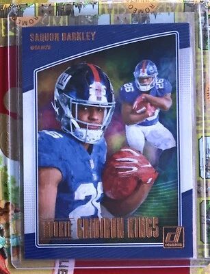 Saquon Barkley 2018 Donruss Rookie Gridiron Kings RB Penn State Giants #6! - Image 1 of 2