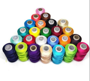 Silk Thread Spools For Sewing Thread Machine Embroidery Thread Tassel Silk Yarn