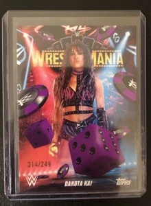 DAKOTA KAI - 2025 Topps Wrestlemania 41 WWE WORLD Vegas Exclusive /249 SSP - Bild 1 von 2