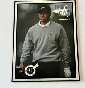 1997 Heroes of the Game Tiger Woods #55 Platinum 847/1200 - Full Magazine W/REG - Picture 1 of 11