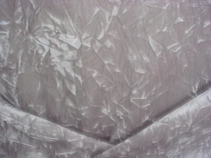 1-1/4 Clarke & Clarke F0966 Sylvana Quicksilver Crushed Velvet Upholstery Fabric - Picture 1 of 4