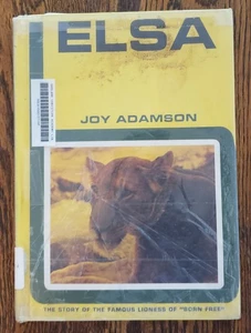 ELSA; the true story of a lioness... Joy Adamson 1963 RvEd. HC/GibraterLibBinder - Picture 1 of 10