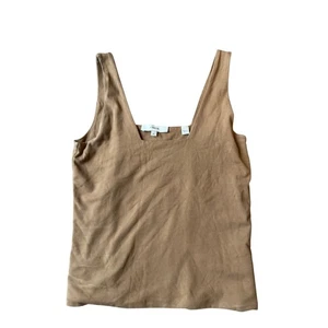 Camiseta sin mangas Vince Camel cuello redondo talla XS capa informal minimalista - Imagen 1 de 4