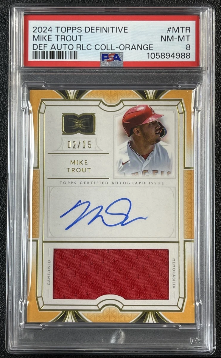 topps wbc トラウト Nameplate Relic Book Auto topps wbc トラウト