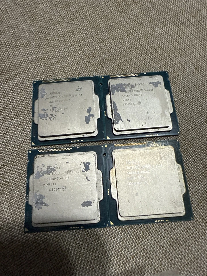 Procesador CPU de escritorio Intel Core I3-4130 SR1NP 3,4 GHz, lote de 4 Foto 1 de 1