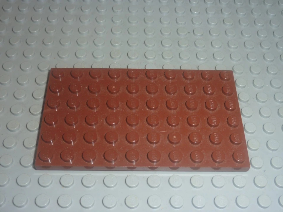 LEGO Plaque Plate 6 x 12 RedBrown Reddish Brown ref 3033 / Set 6243 10210 75351 - Photo 1/1