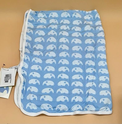 Kickee Pants Bamboo Pond Elephant Stroller Blanket New - Image 1 of 4