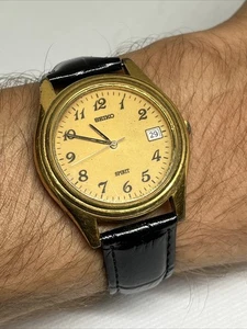 Seiko Spirit men's watch, JDM Ref 7N42-8120, 37mm New Strap & Battery! Gorgeous! - Picture 1 of 16