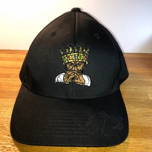 RARO Ghost King Biggie? Cappello Berretto L/XL Nero Cucito Logo Patch Autorità Portuale - Foto 1 di 12