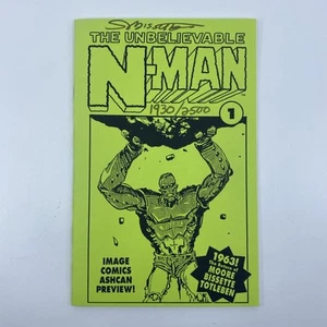 The Unbelievable N-Man Bild Comixs Ashcan Vorschau signiert Stephen Bissette Sehr guter Erhaltungszustand/NM - Bild 1 von 7