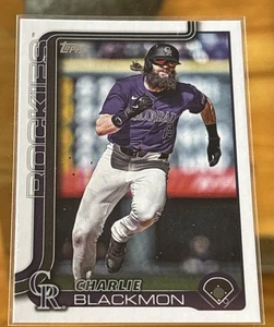 Charlie Blackmon Baseball Card 2025 Topps Series 1 #311 Colorado Rockies - Picture 1 of 2