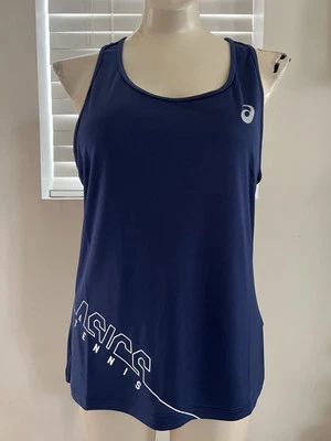 全新带标签 Aasic 网球女式中号海军蓝背心  — 第 1/4 张图片