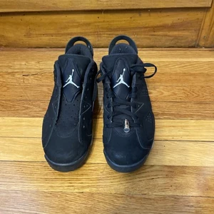 Scarpe da ginnastica Nike Air Jordan 6 retrò basse cromate da uomo taglia 8,5 nere - Foto 1 di 14