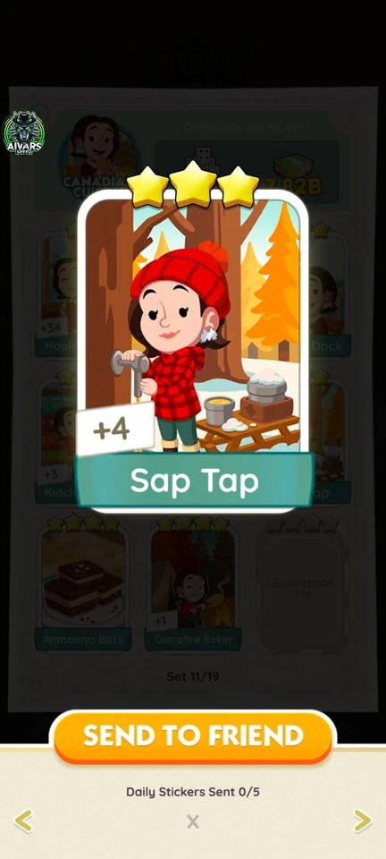 MONO GO 3 STAR STICKER WITH THE NAME OF SAP TAP WITH🔥SUPERFAST SENDING🔥 - Image 1 of 1