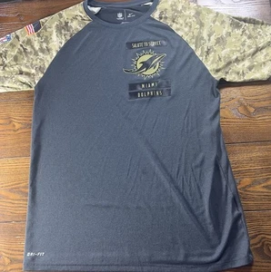 Nike Dri-Fit Miami Dolphins Salute To Service T-Shirt - Large Camouflage Kurzarm - Bild 1 von 9