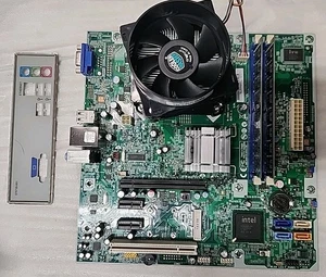 HP 608883-002 MotherBoard Socket 775 W/ E6700 3.2GHz CPU & 4GB RAM Fully Tested - Picture 1 of 7