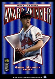 1996 Collector's Choice #709 Greg Maddux Silver Signature Atlanta Braves HOF - Picture 1 of 2