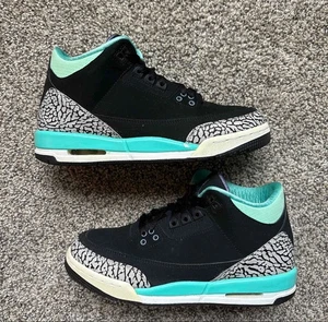 Nike Air Jordan 3 Retro Schwarz Neuwertig Größe 6,5 Jugend (Größe 8 Damen) - Bild 1 von 10