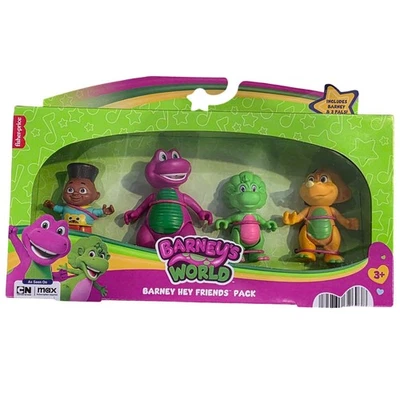 Barney Hey Friends Pack Fisher Price Barney's World Figures Toy - Image 1 of 2