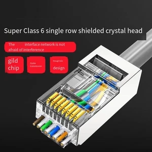Compact and Travel Friendly CAT6 Shielded Through Hole Design Network Cable - Afbeelding 1 van 12