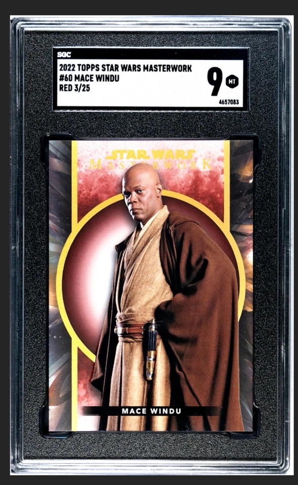 2022 Topps Star Wars Masterwork Mace Windu Red /25 SGC 9 - Image 1 of 2