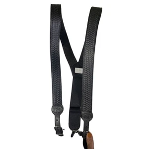 Nooona Belt co. Suspenders Black Leather L - Picture 1 of 5