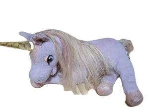 2002 Mattel Barbie Plüsch sprechendes Einhorn LILA Schwanensee (Leuchtet nicht) - Bild 1 von 8