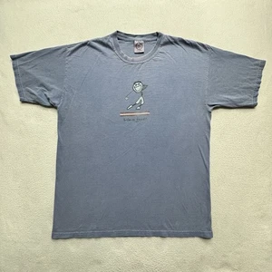 Y2K Life is Good Golf Jake T-Shirt Blue Size L Made in Mexico Classic 2000s VTG - Picture 1 of 10