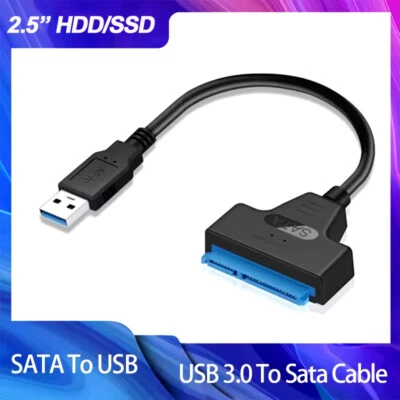 Type C USB C to SATA III 3.0 Converter Adapter Cable for 2.5" Hard Drive HDD SSD - Image 1 of 4