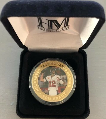 MONEDA RÉCORD TOM BRADY HIGHLAND COMO NUEVA CARRERA YARDAS AÉREAS NFL  Foto 1 de 4
