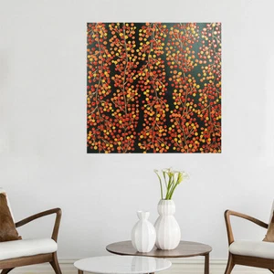 80x80cm Hand Painted Oil Painting Stretched Canvas Wall Art Framed Cherry - Picture 1 of 8